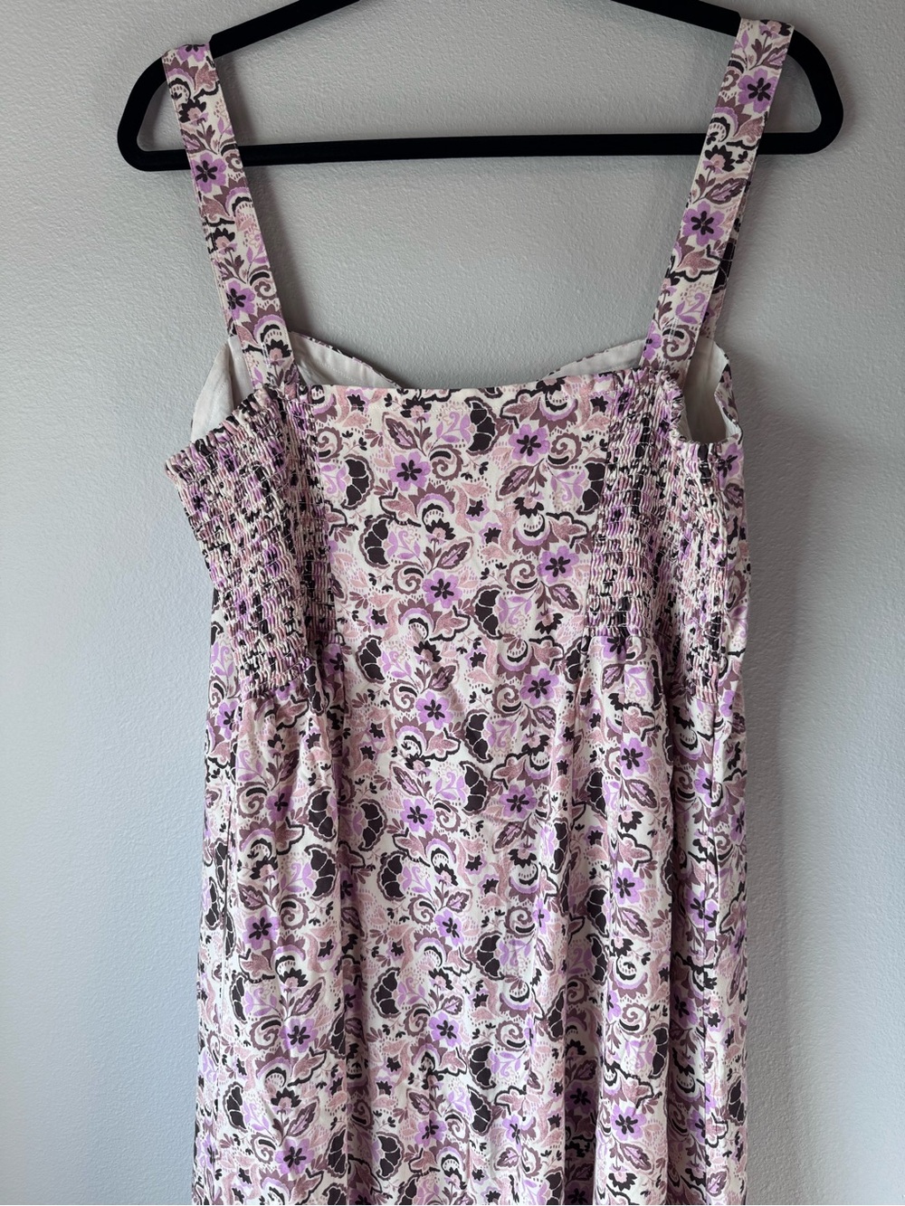 Z Supply Pink Floral Maxi Dress with Purple Accents - Picture 6 of 7